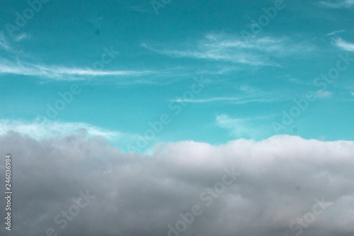 blue sky with clouds