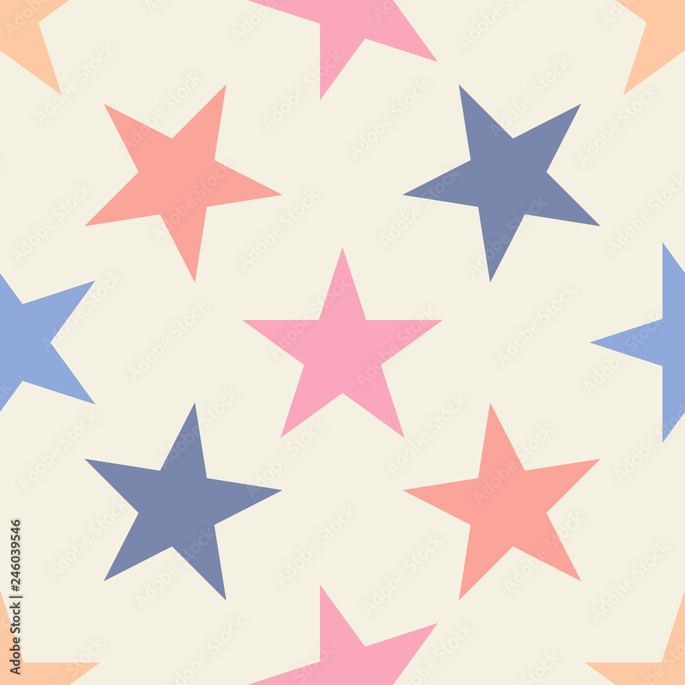Seamless pattern with stars on white background. Vector illustration. Seamless pattern with stars on white background. Vector illustration.