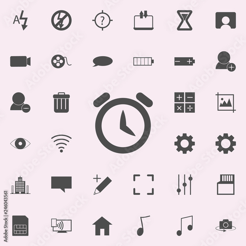 alarm clock icon. web icons universal set for web and mobile
