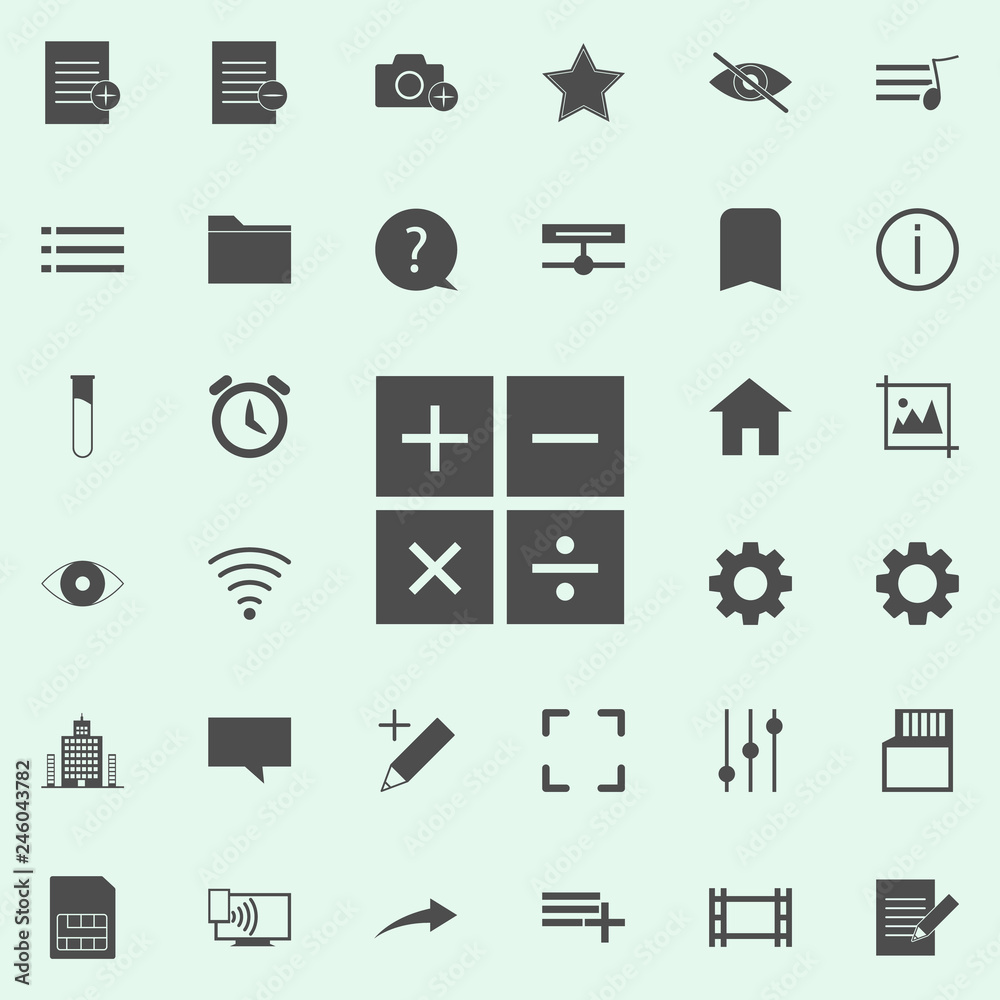 mathematical signs icon. web icons universal set for web and mobile