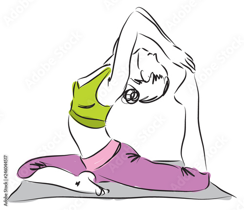 yoga posture illustration