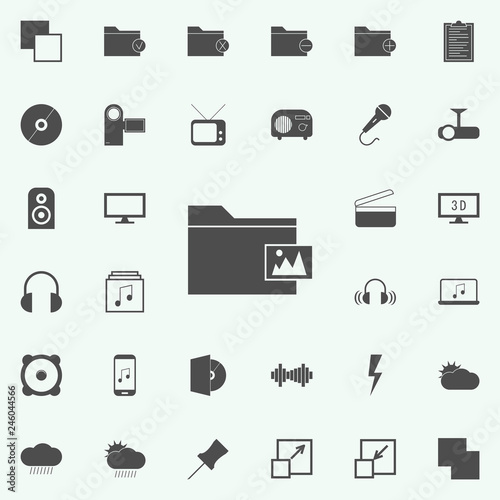 folder with pictures icon. web icons universal set for web and mobile