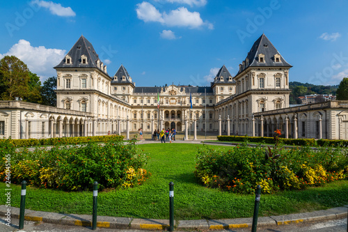 View of Castello del Valentino, Turin, Piedmont