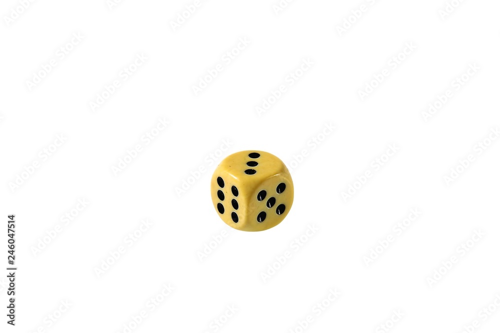 Close up view of dice isolated.Table games. Free time. Group games. Close up view of dice isolated.Table games. Free time. Group games.