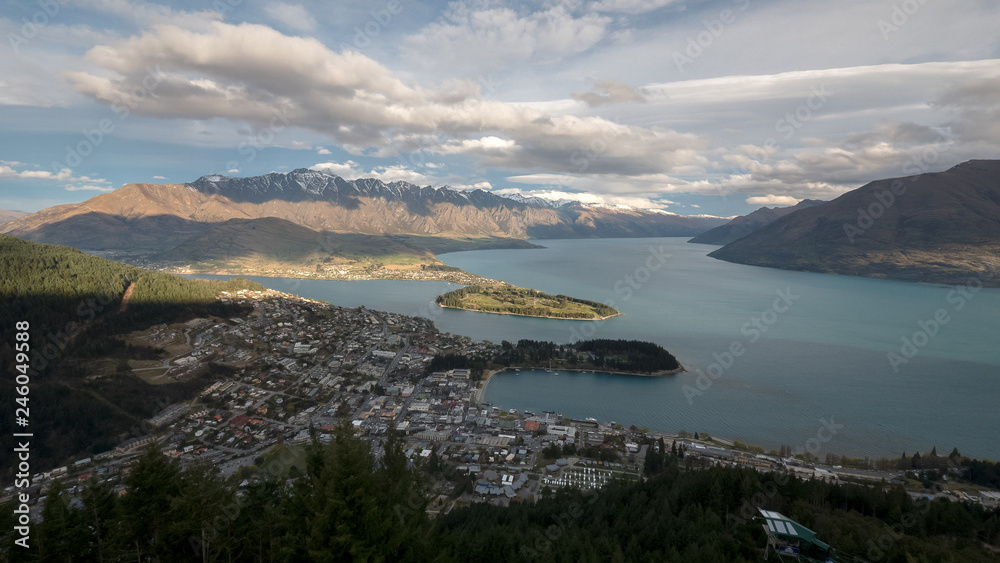 afternoon view from skyline in queenstown, nsz