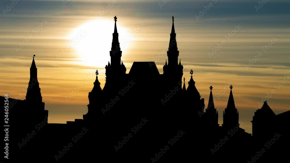 Moscow: State Historical Museumfrom In Red Square At Sunset, Russia Moscow: State Historical Museumfrom In Red Square At Sunset, Russia