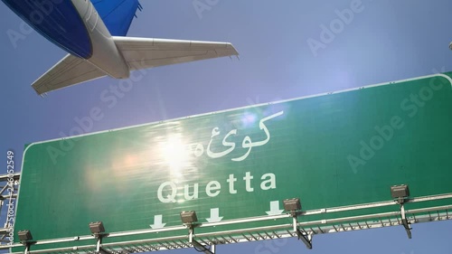 Airplane Take off Quetta photo