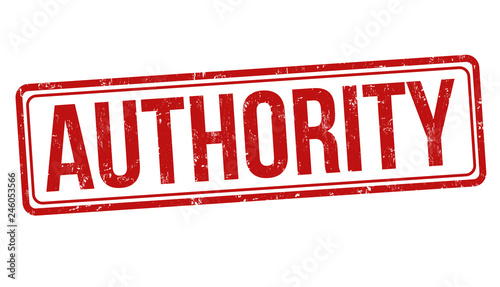 Authority sign or stamp photo