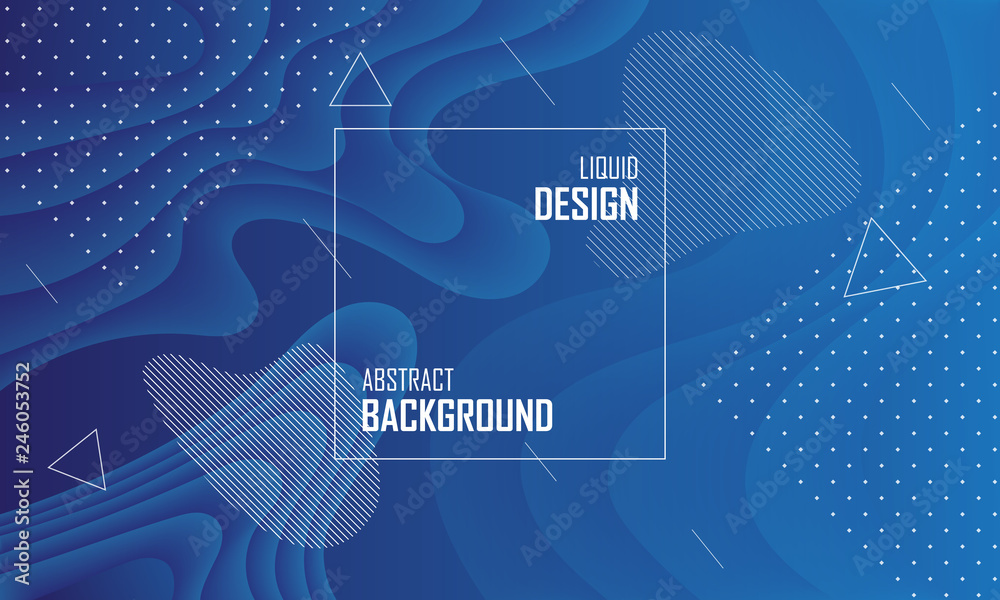 Liquid color abstract background design. Fluid vector gradient design for banner, post