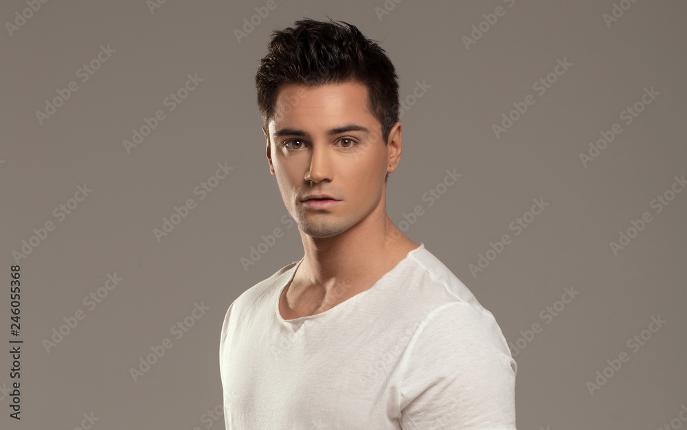 Casual handsome man posing. Casual handsome man posing.