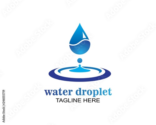water drop Logo Template vector illustration