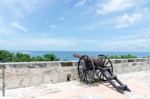 Cannon Defense at Fort San Miguel - Campeche, Mexico