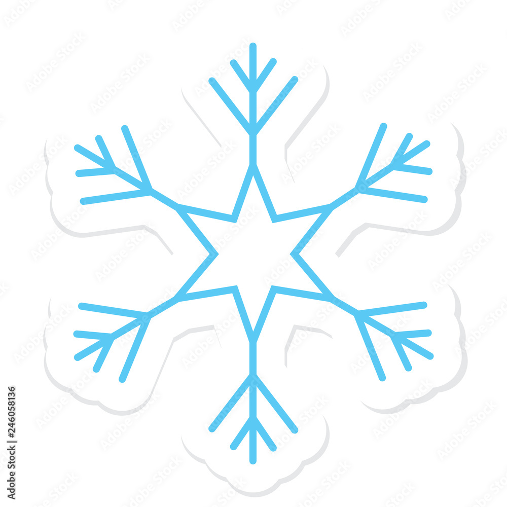 Cute snowflake sticker Cute snowflake sticker