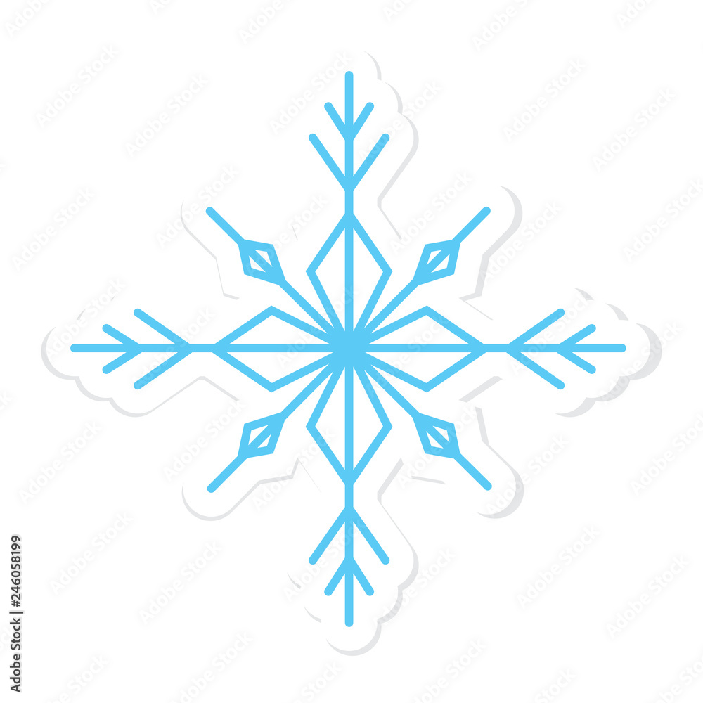 Cute snowflake sticker Cute snowflake sticker
