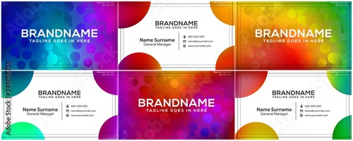 Vector modern creative and clean business card template, polygon background, flyer design, name card template. Corporate identity with abstract illustration. Vector company style for brandbook