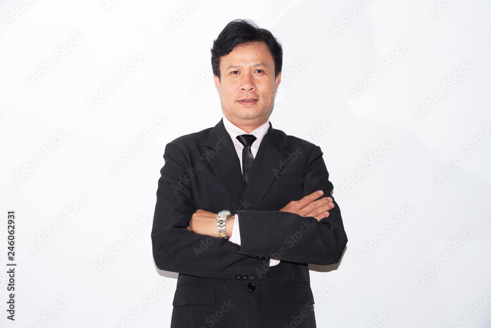 Asian businessman isolated on white background Asian businessman isolated on white background