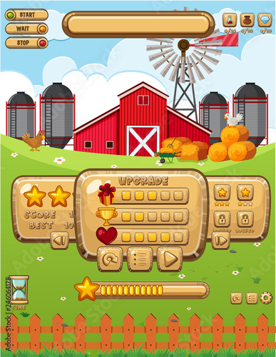 Barn farm game template