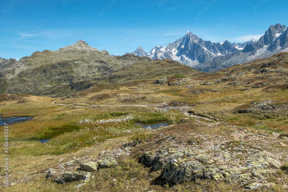 Reserve Naturelle de Carlaveyron near Chamonix and Mont Blanc, France