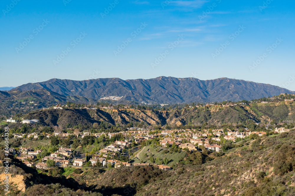 Aerial view of the Mountains and Altadena area Aerial view of the Mountains and Altadena area