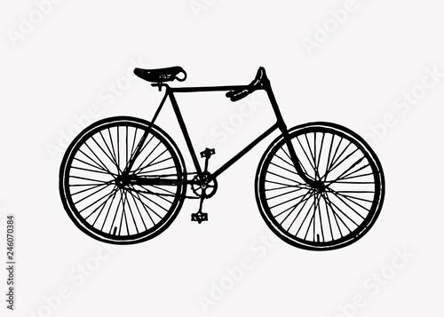 Bicycle in vintage style