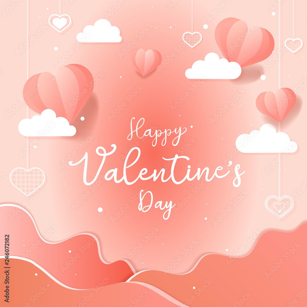 Valentine's day card illustration