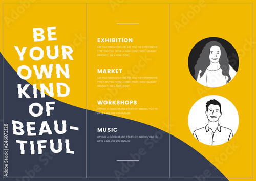 Marketing collateral: leaflet template