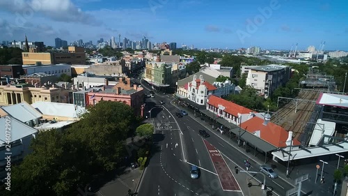 traffic in a busy city photo