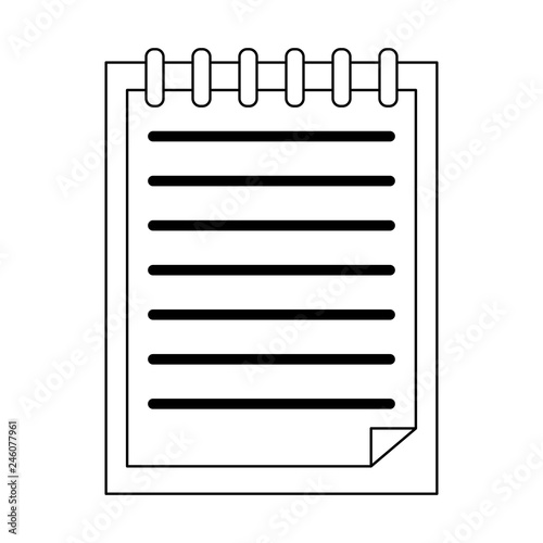 clipboard paper symbol black and white