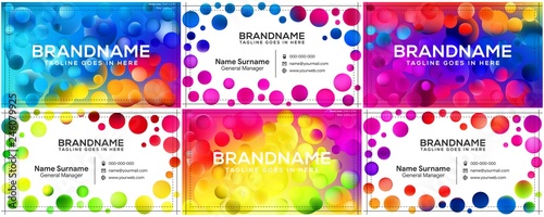 Vector modern creative and clean business card template, polygon background, flyer design, name card template. Corporate identity with abstract illustration. Vector company style for brandbook