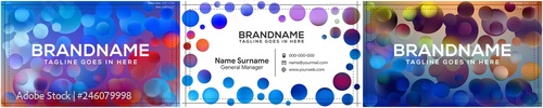 Vector modern creative and clean business card template, polygon background, flyer design, name card template. Corporate identity with abstract illustration. Vector company style for brandbook