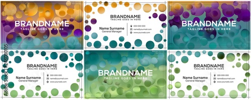 Vector modern creative and clean business card template, polygon background, flyer design, name card template. Corporate identity with abstract illustration. Vector company style for brandbook