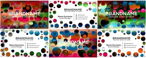 Vector modern creative and clean business card template, polygon background, flyer design, name card template. Corporate identity with abstract illustration. Vector company style for brandbook