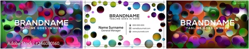 Vector modern creative and clean business card template, polygon background, flyer design, name card template. Corporate identity with abstract illustration. Vector company style for brandbook