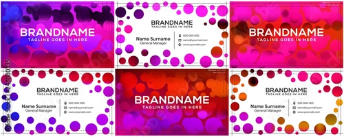 Vector modern creative and clean business card template, polygon background, flyer design, name card template. Corporate identity with abstract illustration. Vector company style for brandbook