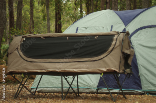 Tableau sur toile Tent and swag for camping