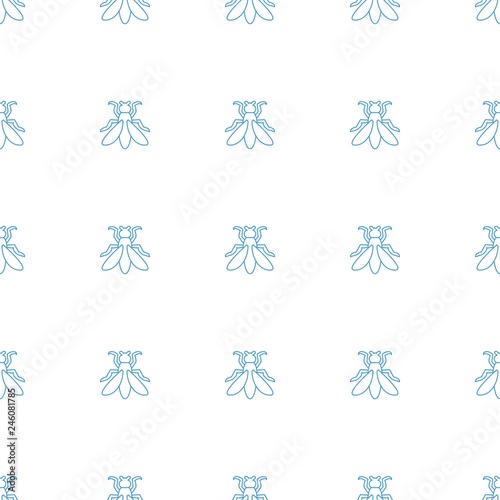 fly icon pattern seamless white background