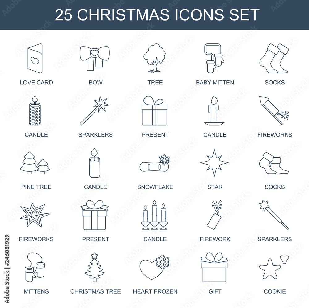 25 christmas icons 25 christmas icons