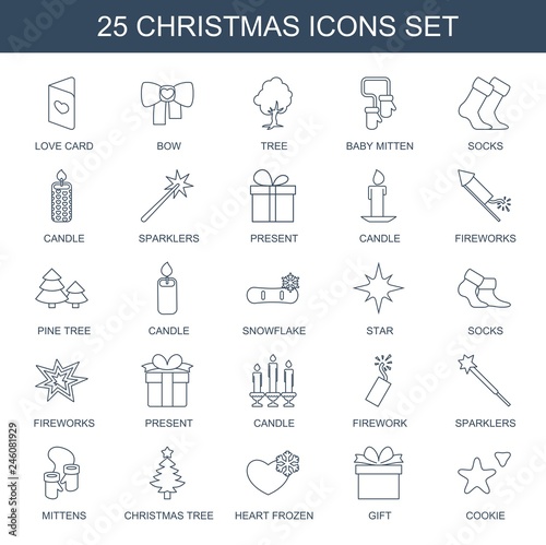 25 christmas icons
