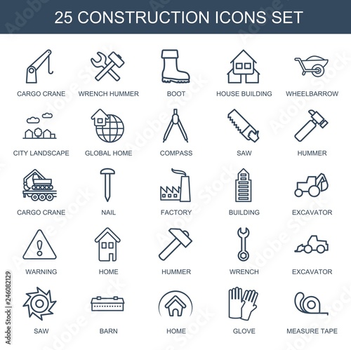25 construction icons