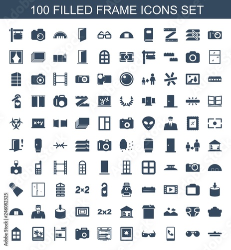 100 frame icons
