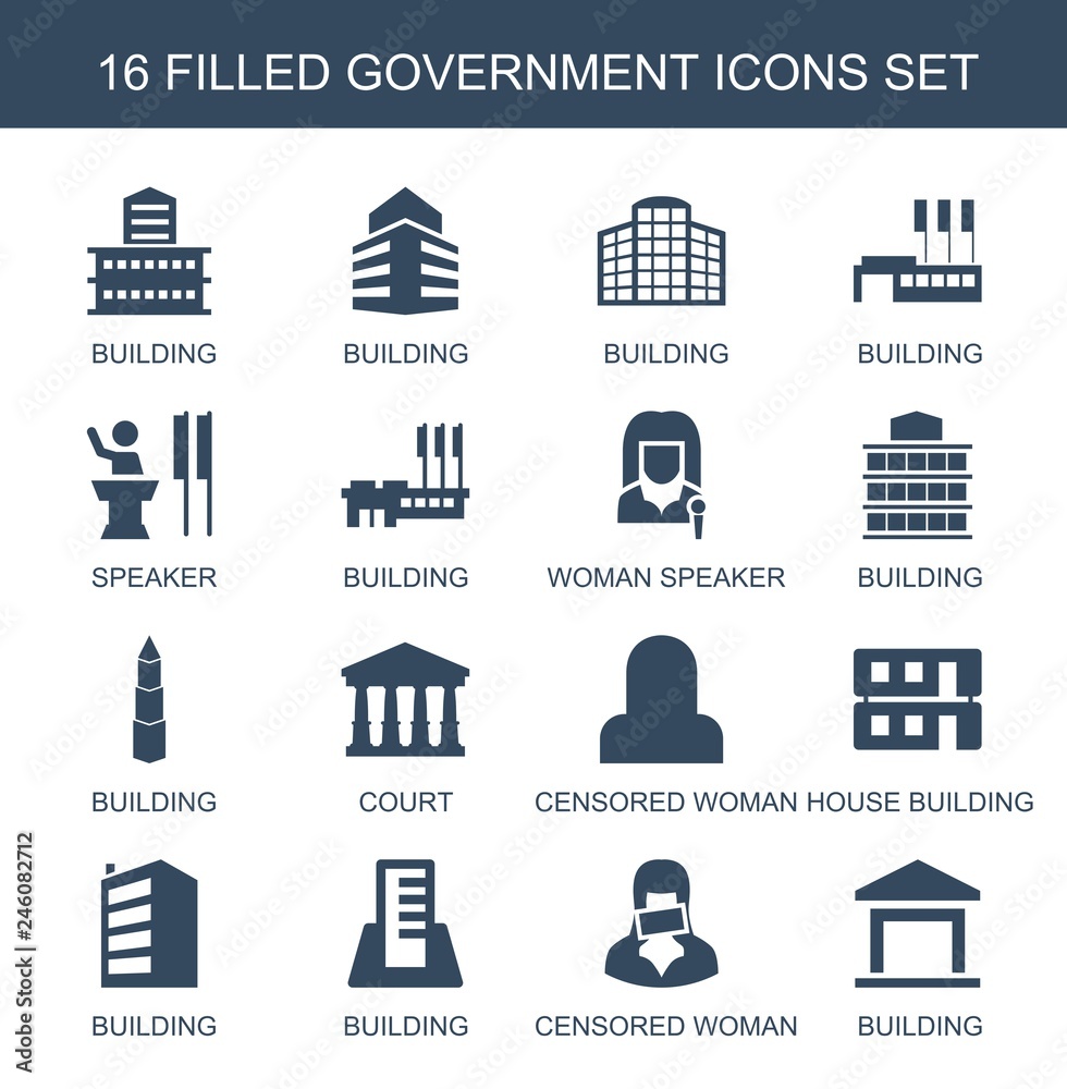 16 government icons 16 government icons