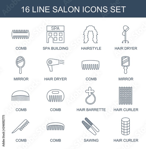 16 salon icons