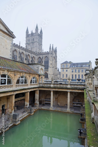 The Roman bath built on natural hot springs of the Romans  in the year 75 AD