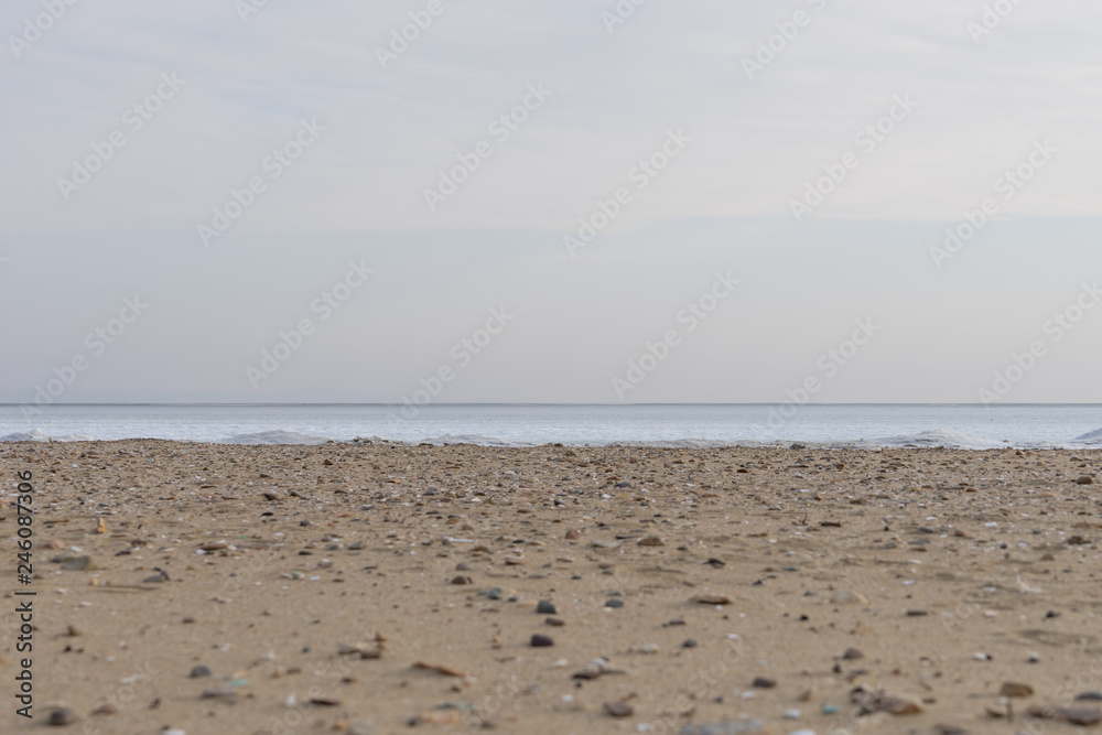 Cold ice landscape with frozen sea to the horizon. Cold ice landscape with frozen sea to the horizon.