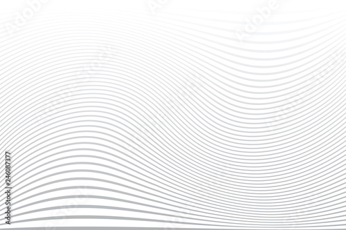 White wavy lines background. Abstract striped texture.