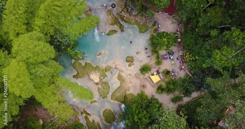 Drone shot from Blue hole in Jamaice photo