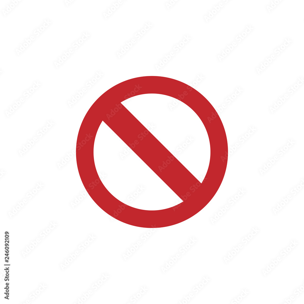 Forbidden icon graphic design template vector Forbidden icon graphic design template vector