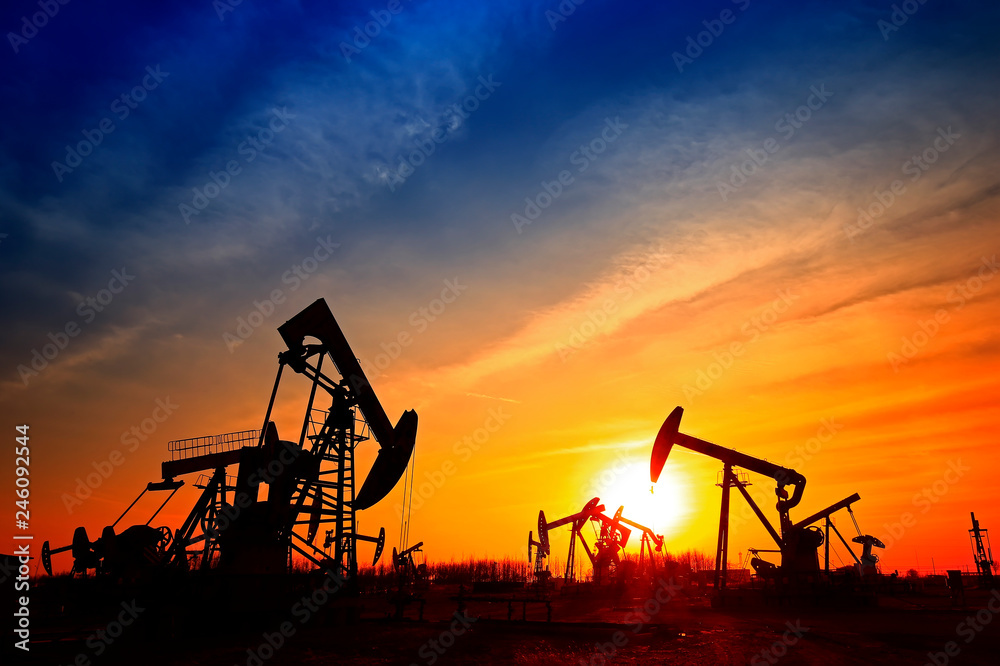 The oil pump, industrial equipment The oil pump, industrial equipment
