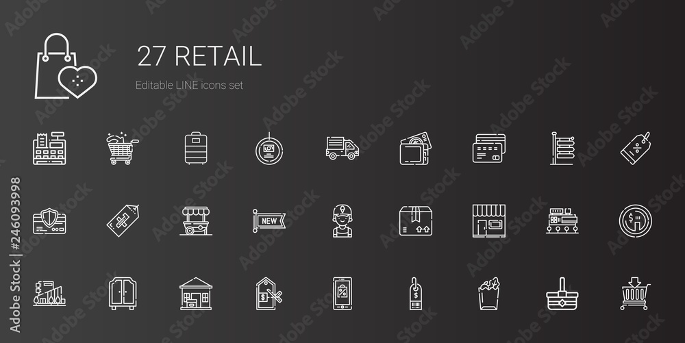 retail icons set retail icons set