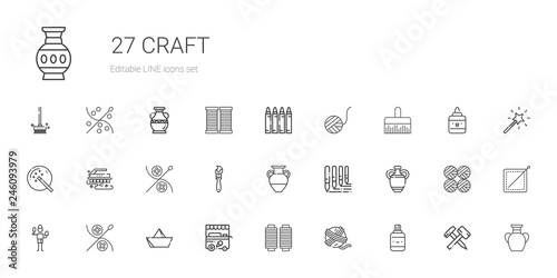 craft icons set